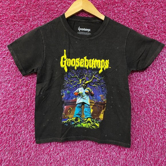 Goosebumps Stay Out Of The Basement Dr. Brewer's Clone Midriff T-Shirt Small - Picture 1 of 4